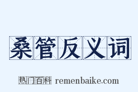 桑管反义词是什么意思的图片
